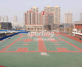 篮球场 - 河南中牟一中