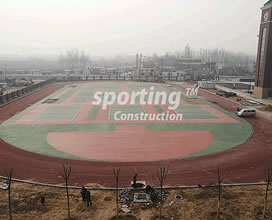 篮球场 - 河南中牟轩顺学校